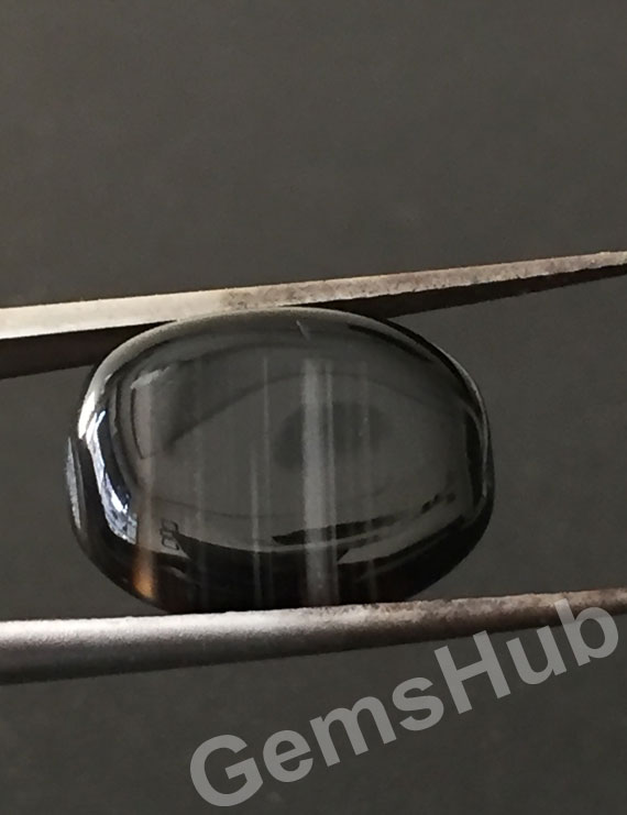 Natural Certified Sulemani Black Hakik Stone, 7.45 ct